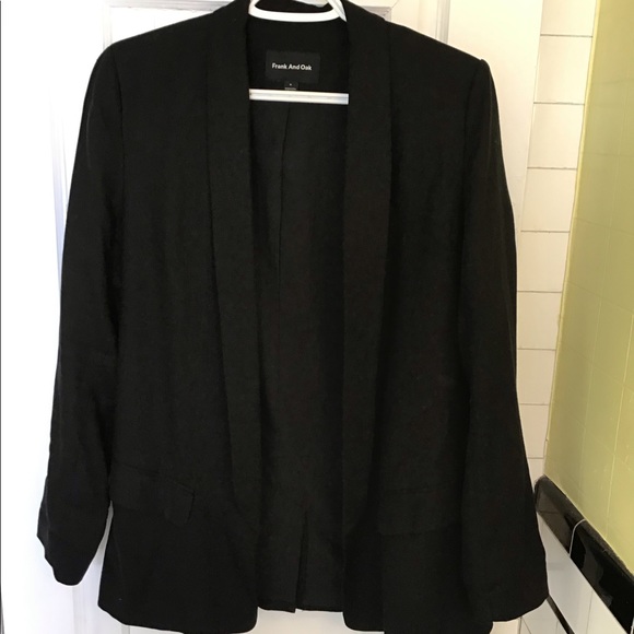 Frank and Oak Tencel Shawl Blazer sz M